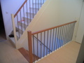 Houten balustrade binnen