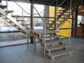 RVS trap natuursteen treden