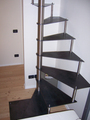 Spiltrap RVS met metalen treden