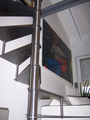 Spiltrap RVS met metalen treden