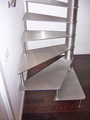RVS spiltrap met RVS treden
