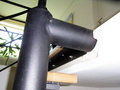 Spiltrap met zwarte matte verf