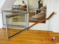 Glazen balustrade bordes