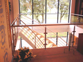 Glazen balustrade bordes