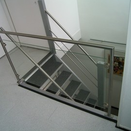 RVS trapleuning en glashek