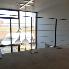 Staal balustrade met rvs spankabels BAL43