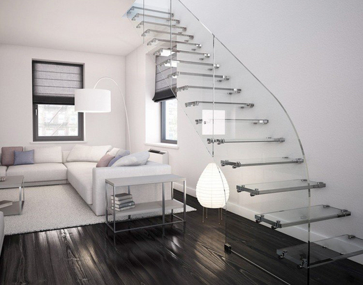 Vrijdragende glazen balustrade BAL53