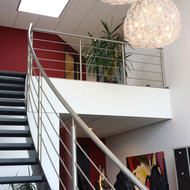 RVS balustrade op trap BAL58