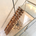 Moderne trap met rvs leuning MDB22
