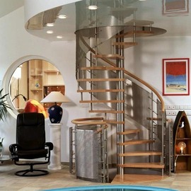 Luxe wenteltrap met rvs SWT72