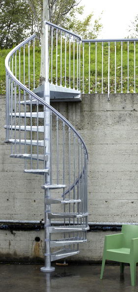 Stalen spiltrap met noppen treden IVT22