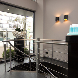 RVS balustrade in kapsalon BAL65
