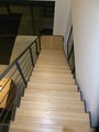 Stalen bedrijfstrap onderbordes ZST08