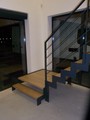 Stalen bedrijfstrap onderbordes ZST08
