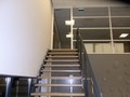 Stalen bedrijfstrap onderbordes ZST08